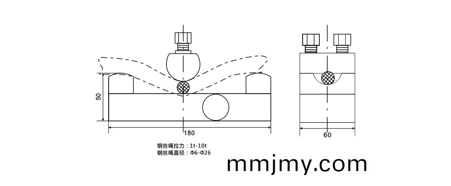 BCQ旁壓(ya)式(shi)傳感器尺寸圖